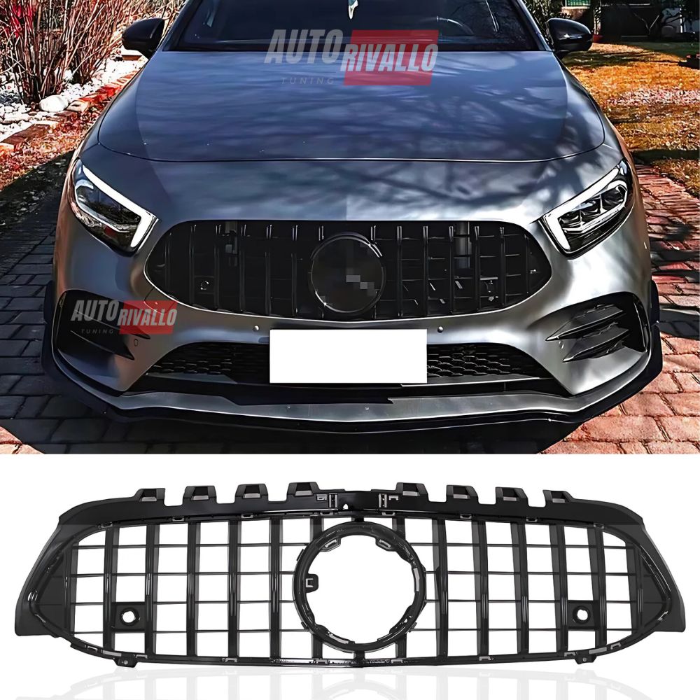 Mercedes A W177 2018-2022 Griglia Anteriore AMG A45 GTR Panamericana Nero