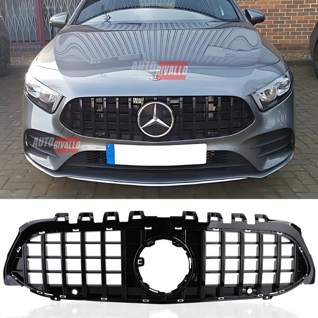 Mercedes A W177 2018-2022 Griglia Anteriore AMG A45 GT Look Nero Lucido