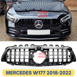 Mercedes A W177 2018-2022 Griglia Anteriore AMG A45 GTR Panamericana Nera