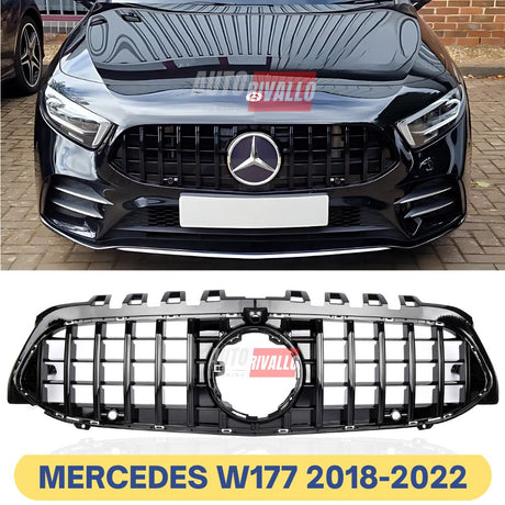 Mercedes A W177 2018-2022 Griglia Anteriore AMG A45 GTR Panamericana Nera