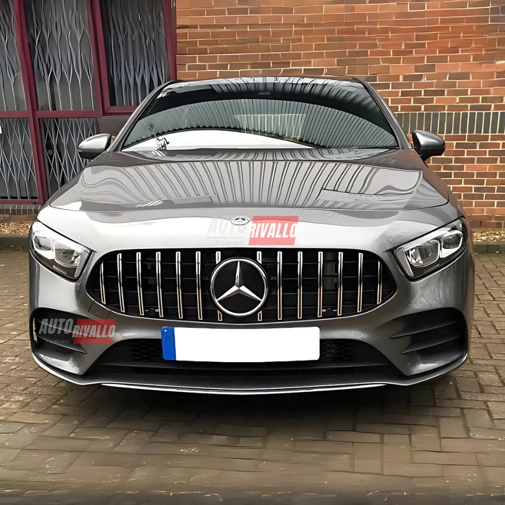 Upgrade Mercedes A W177 2018-2022 Griglia AMG GTR Nero Cromato