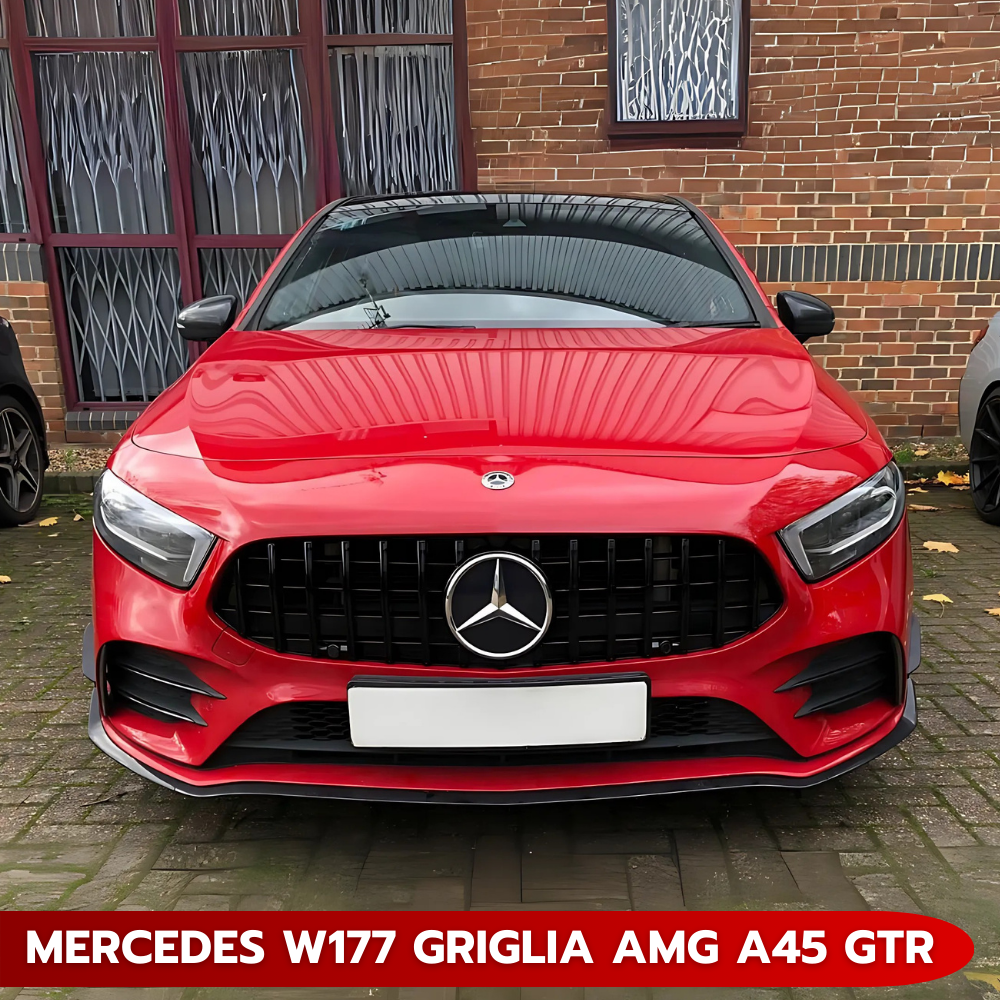 Upgrade Mercedes A W177 2018-2022 Griglia AMG GTR Nera