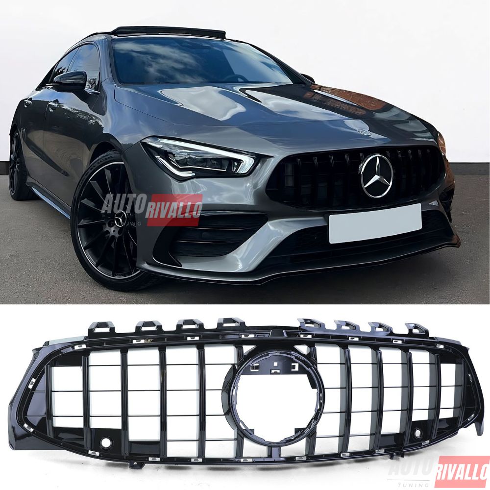 Mercedes CLA C118 X118 2019-2023 Griglia GTR AMG Look Nera