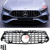Mercedes Classe A W177 2023-2026 Griglia Anteriore AMG A45s GTR Look Nero Cromato