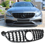 Mercedes C63 AMG W205 S205 C205 A205 2014-2021 Griglia Anteriore GTR Look Nero