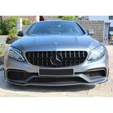 Mercedes C63 AMG W205 S205 C205 A205 2014-2021 Griglia Anteriore GTR Look Nero