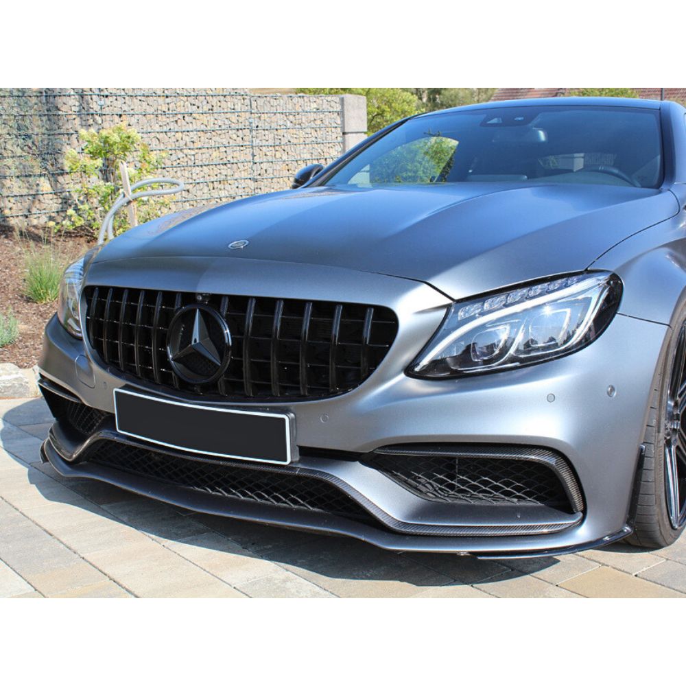 Mercedes C63 AMG W205 S205 C205 A205 2014-2021 Griglia Anteriore GTR Look Nero