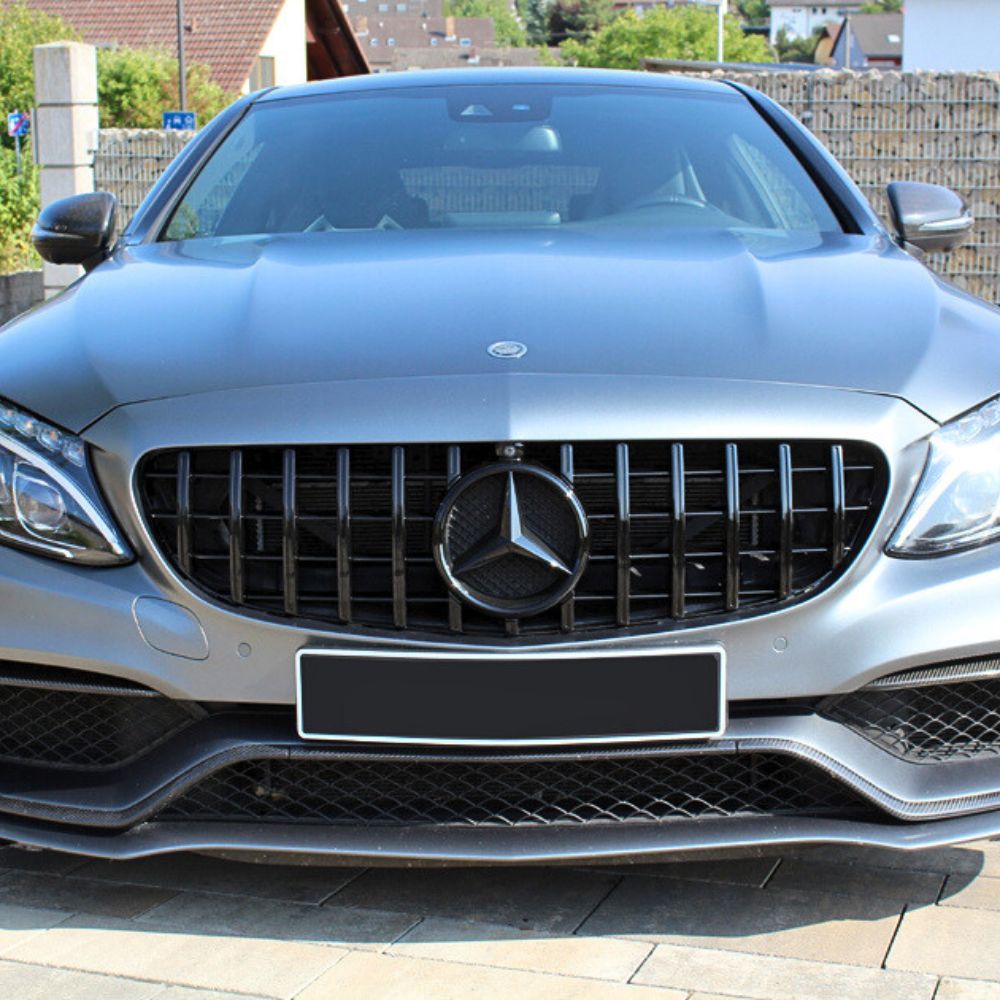 Mercedes C63 AMG W205 S205 C205 A205 2014-2021 Griglia Anteriore GTR Look Nero