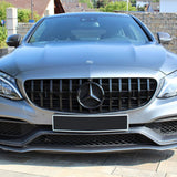 Mercedes C63 AMG W205 S205 C205 A205 2014-2021 Griglia Anteriore GTR Look Nero