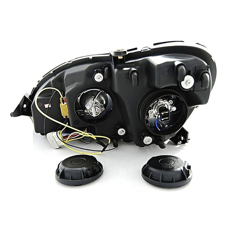 Mercedes Classe S W220 98-05 Fari Anteriori a LED Cromati