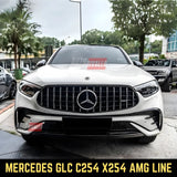 Mercedes GLC 2022-2025 Calandra Sportiva AMG 63s Nero Cromato