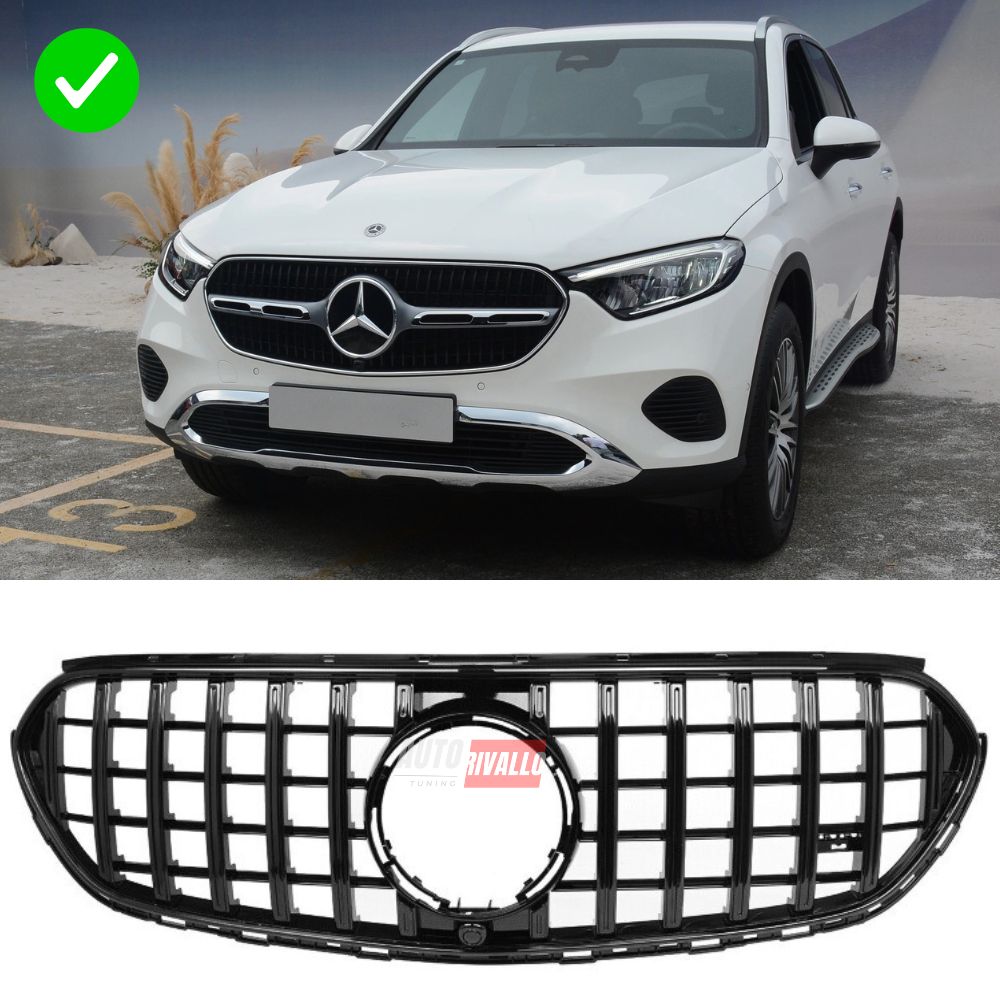 Mercedes GLC C254 X254 2022-2025 Griglia GTR AMG Look Nero