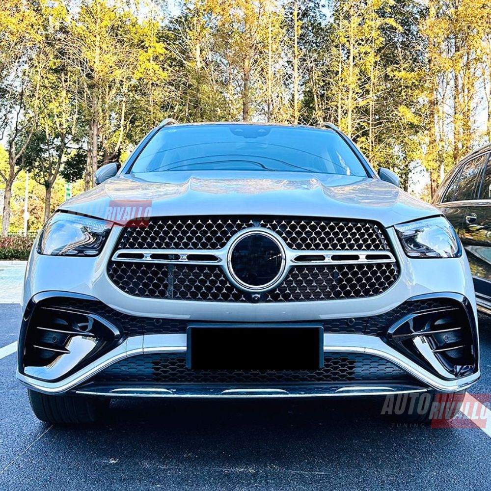 Spoiler anteriore Aero Vents Mercedes GLE V167 AMG Line nero lucido
