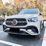 Spoiler anteriore nero lucido Mercedes GLE V167 C167 AMG Line