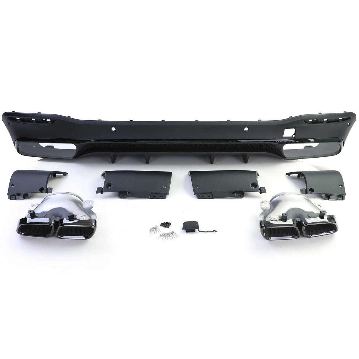 Mercedes GLE W167 2019-2023 AMG Line Diffusore Posteriore Nero in Ottica MAG 63