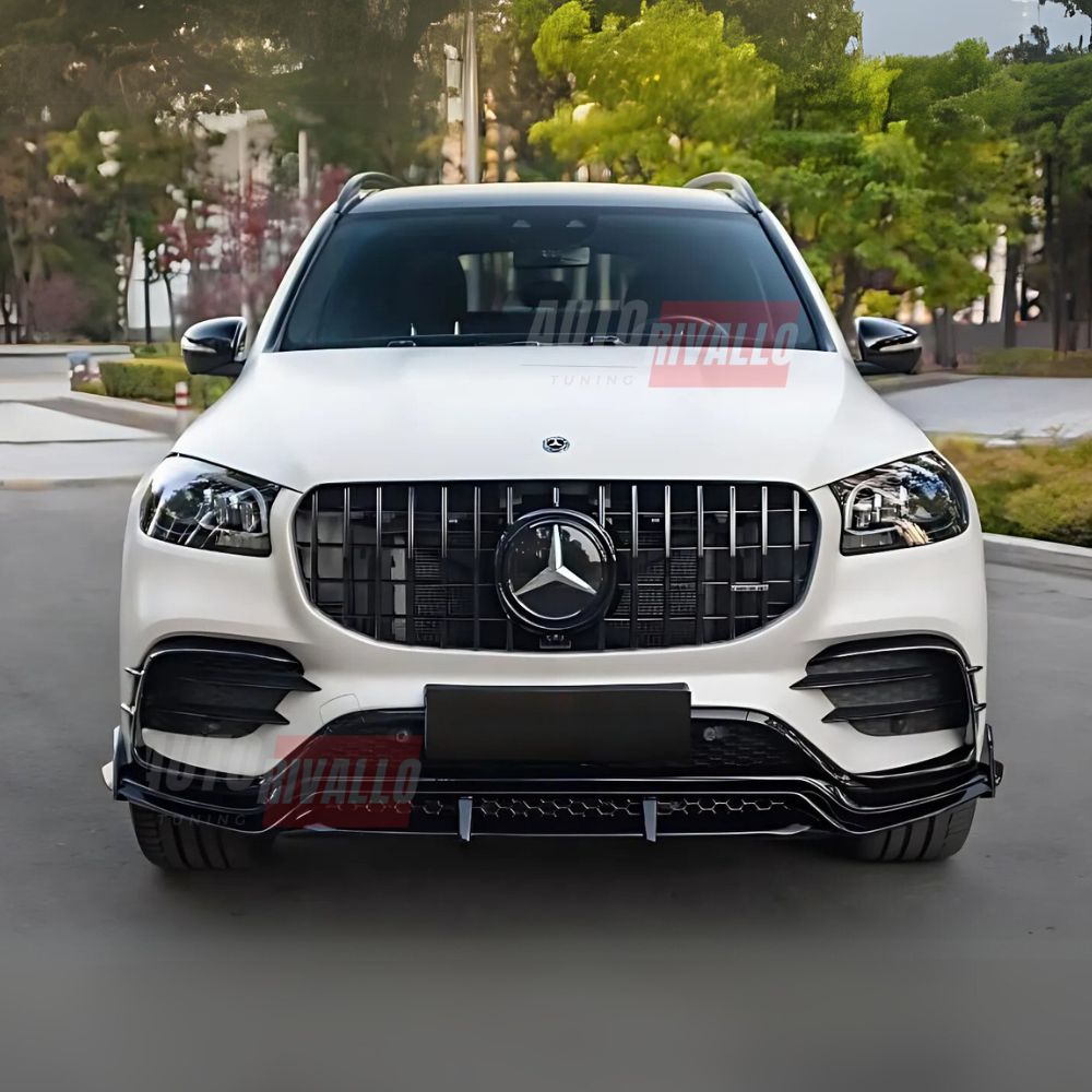 Mercedes GLS X167 2019-2023 Griglia Radiatore AMG 63 GTR Look Calandra Anteriore Nero Lucido