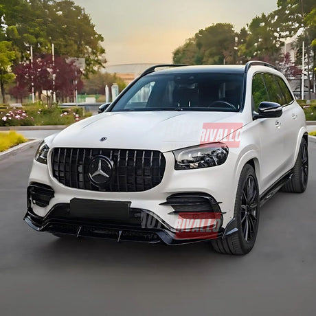 Mercedes GLS X167 2019-2023 Griglia Radiatore AMG 63 GTR Look Calandra Anteriore Nero Lucido
