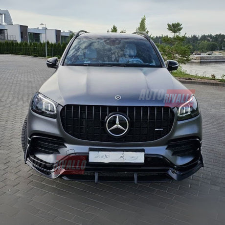 Mercedes GLS X167 2019-2023 Griglia Radiatore AMG 63 GTR Look Calandra Anteriore Nero Lucido