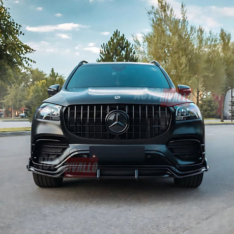 Mercedes GLS X167 2019-2023 Griglia Radiatore AMG 63 GTR Look Calandra Anteriore Nero Lucido