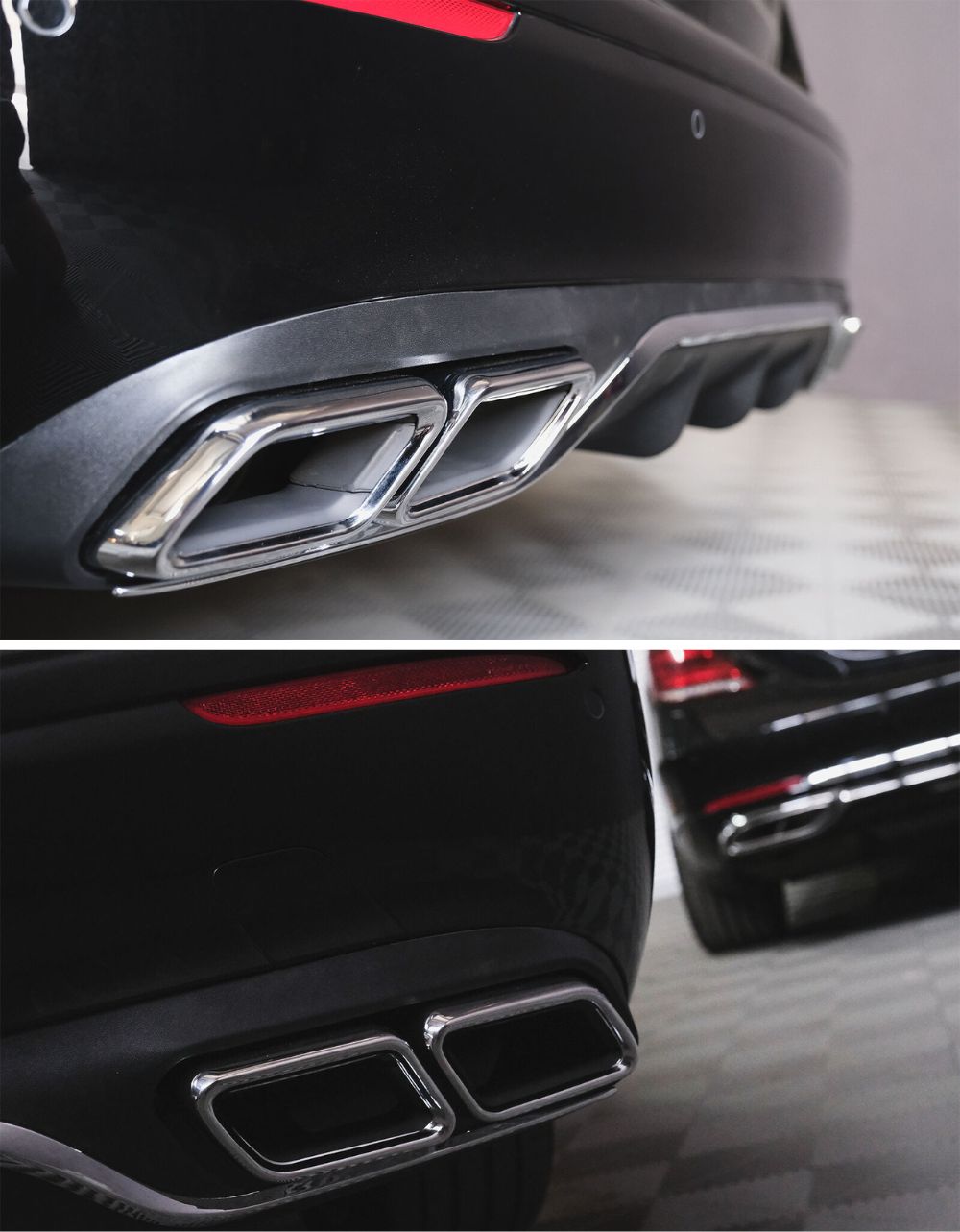 Mercedes Classe C W205 Diffusore AMG Look C63 Doppia Uscita