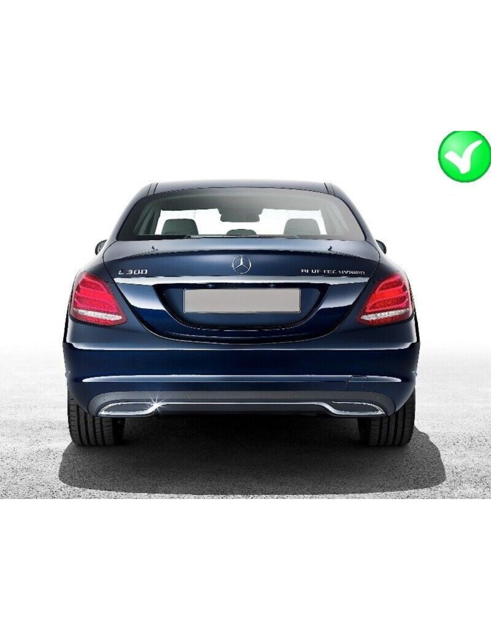 Mercedes Classe C W205 Diffusore AMG Look C63 Doppia Uscita