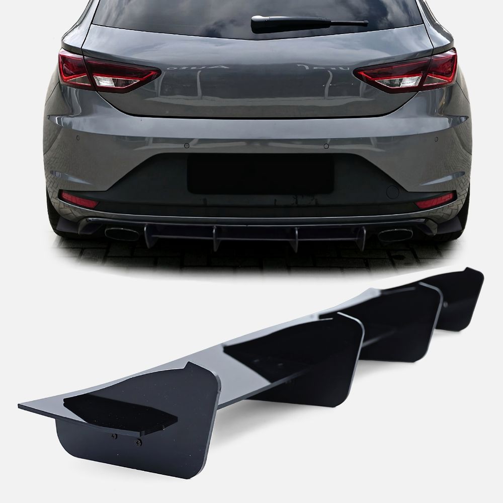 Seat Leon 3 5F Cupra 12-16 Divisore  Diffusore Sotto Paraurti Posteriore