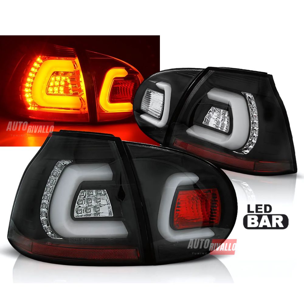VW Golf 5 2003-2008 Fanali Stop Posteriori LED Nero