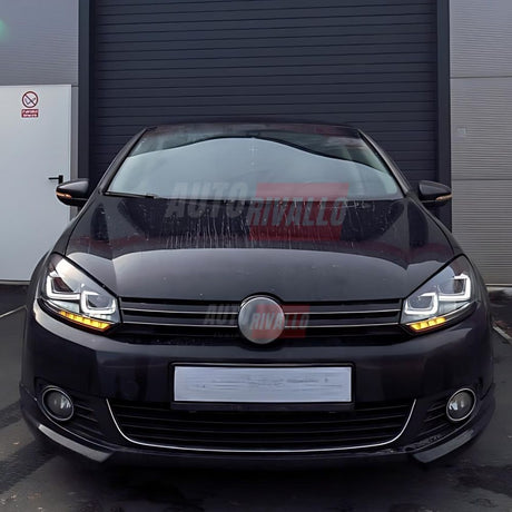 VW Golf 6 2008-2012 Fari Anteriori DRL LED Frecce Dinamiche