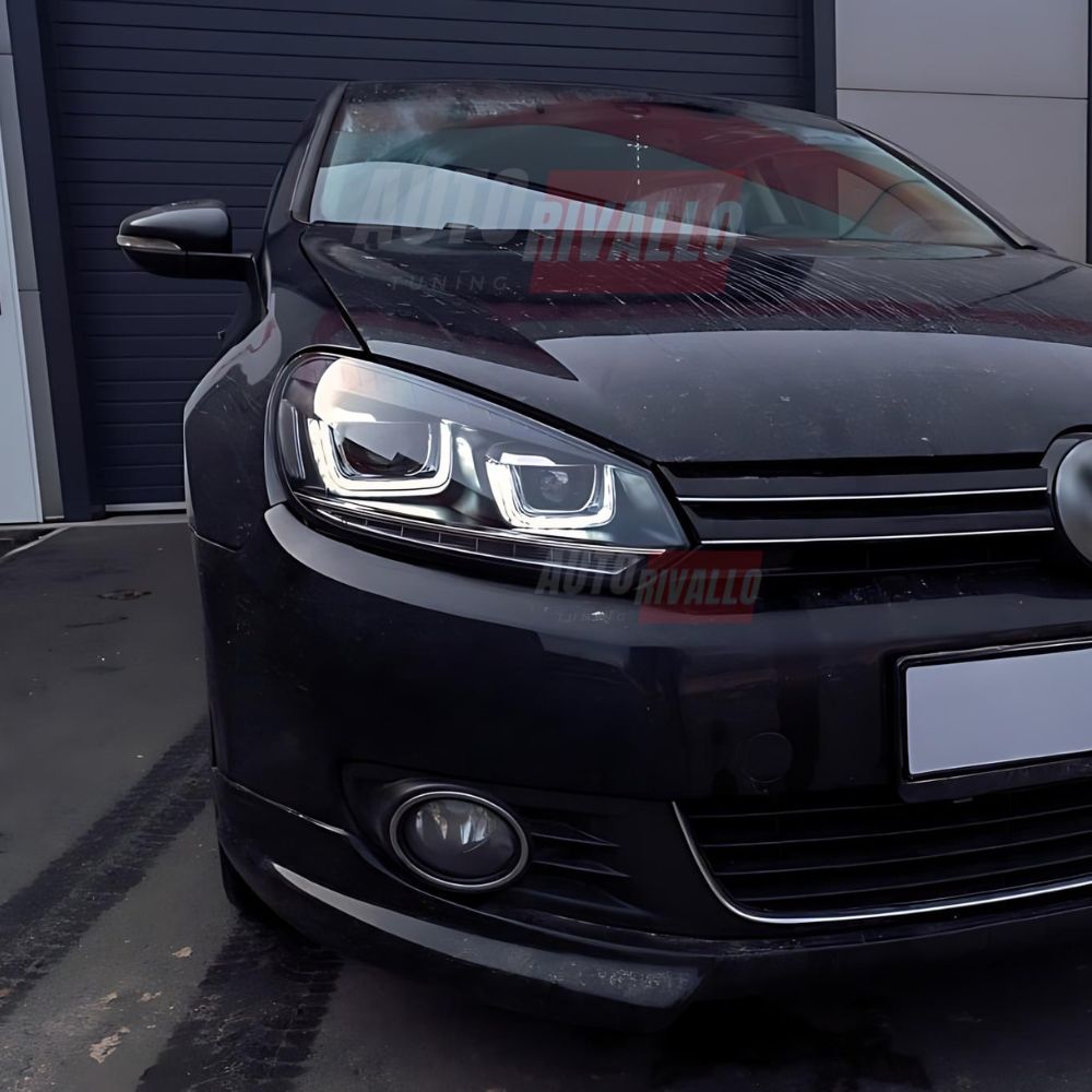 VW Golf 6 2008-2012 Fari Anteriori DRL LED Frecce Dinamiche