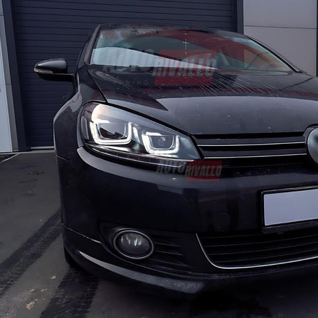 VW Golf 6 2008-2012 Fari Anteriori DRL LED Frecce Dinamiche