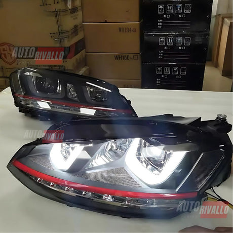 Fari LED GTI Style VW Golf 6 2008–2012 Anteriori