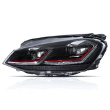 VW Golf 7 2012-2017 Fari Anteriori Ottica GTI Fanali Full LED