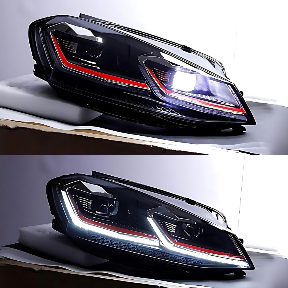 VW Golf 7 2012-2017 Fari Anteriori Ottica GTI Fanali Full LED