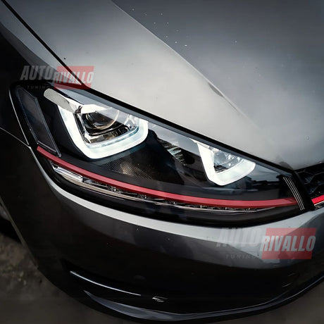 VW Golf 7 2012-2017 Fari Anteriori GTI Look R20 Frecce a LED Dinamiche