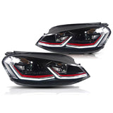 VW Golf 7 2012-2017 Fari Anteriori LED GTI Look G7.5 Xenon