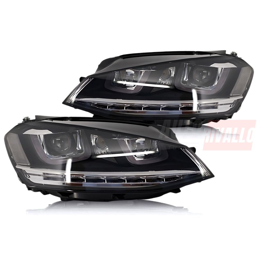 VW Golf 7 2012-2017 Fari Anteriori Con Frecce Dinamiche LED
