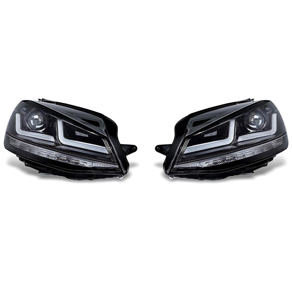 VW Golf 7 2012-2017 Fari Anteriori Full Led OSRAM Xenon Neri