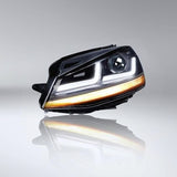 VW Golf 7 2012-2017 Fari Anteriori Full Led OSRAM Xenon Neri