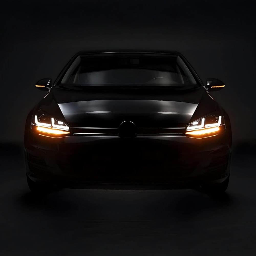 VW Golf 7 2012-2017 Fari Anteriori Full Led OSRAM Xenon Neri