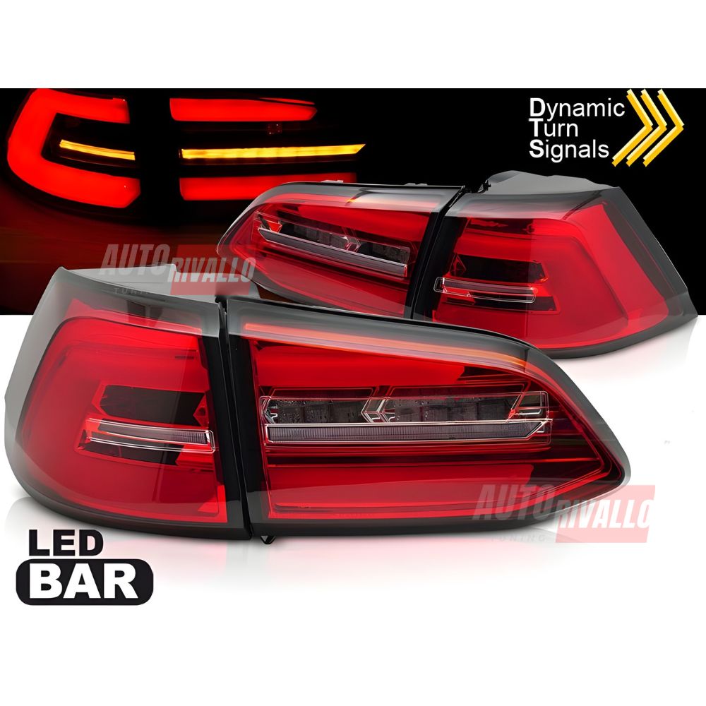 VW Golf 7.5 Variant 2017-2019 Fari Posteriori Full LED Rosso