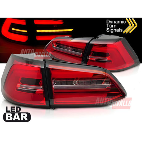 VW Golf 7.5 Variant 2017-2019 Fari Posteriori Full LED Rosso