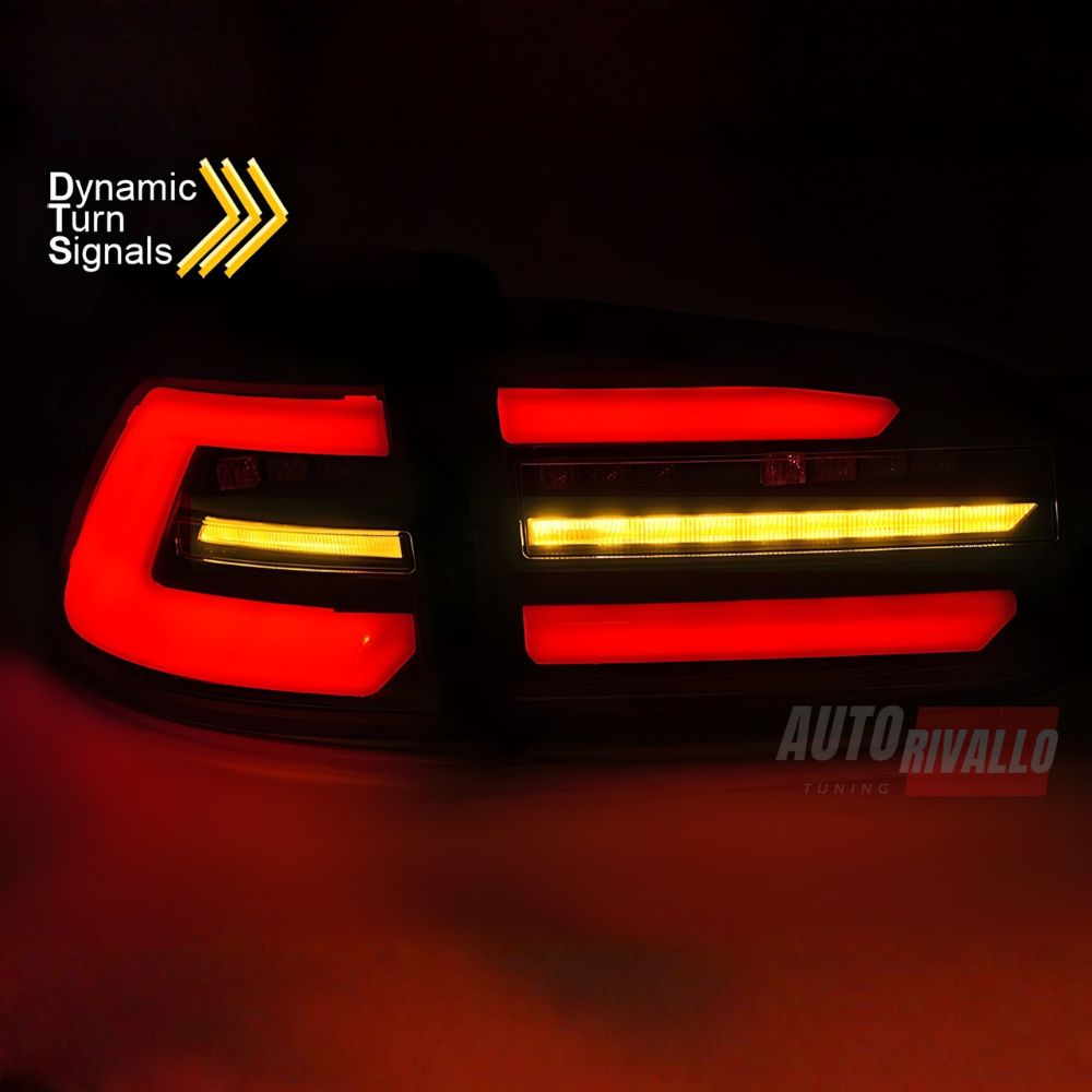 VW Golf 7.5 Variant 2017-2019 Fari Posteriori Full LED Rosso