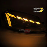 VW Golf 7.5 2017-2019 Fari Anteriori Full LED DRL Freccia SEQ