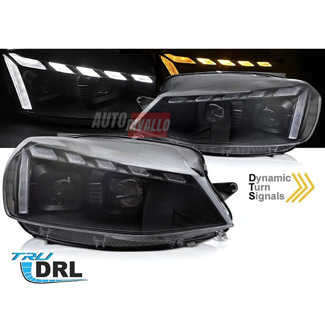 VW Golf 7.5 2017-2019 Fari Anteriori DRL LED Freccia SEQ