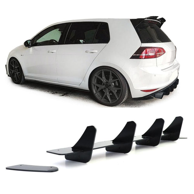 VW Golf 7 GTI 2012-2017 Divisore Per Diffusore Sotto Paraurti  Posteriore