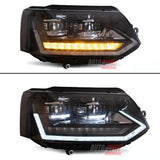 VW T5 Facelift 2010-2015 Fari Anteriori Full LED DRL Frecce Sequenziali