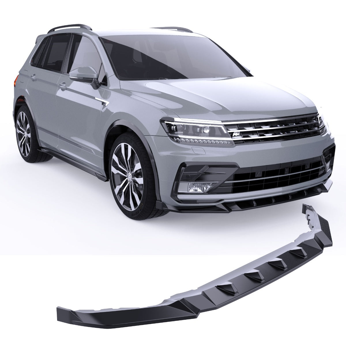 VW-Tiguan-Mk2-R‑Line-2015–2020-Splitter-Spoiler-Anteriore - autorivallo