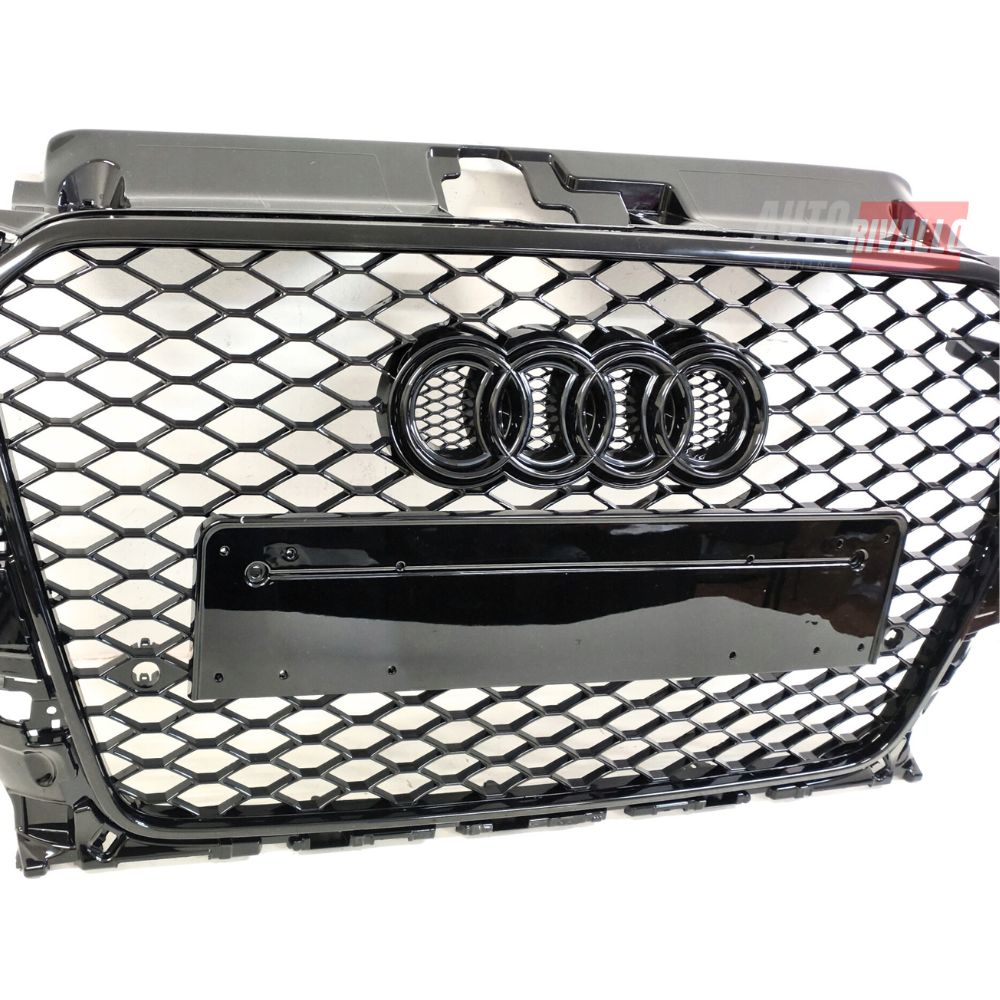 Audi A3 8V 2012-2016 Griglia Anteriore RS3 Look Nero Lucido - autorivallo