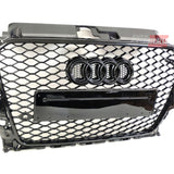 Audi A3 8V 2012-2016 Griglia Anteriore RS3 Look Nero Lucido - autorivallo