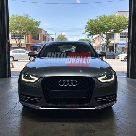 Audi A4 B8 2011-2015 Griglia Anteriore RS4 Look Nero Lucido